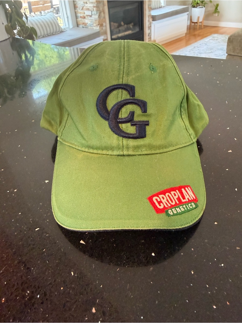Croplan Genetics Green Cotton Baseball Cap with Embroidered CG Logo